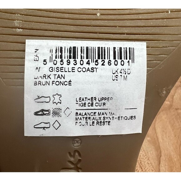 Clarks Giselle Coast Platform Sandals Comfort Cork Leather Braid Brown 7 M - NEW - Picture 10 of 10